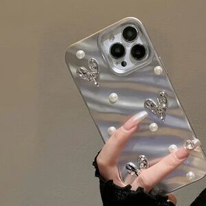 iPhone 15 Pro case sliver heart elegant ✨✨✨